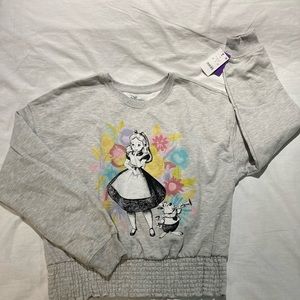 Disney Alice in wonderland sweater, size large, NWT!
